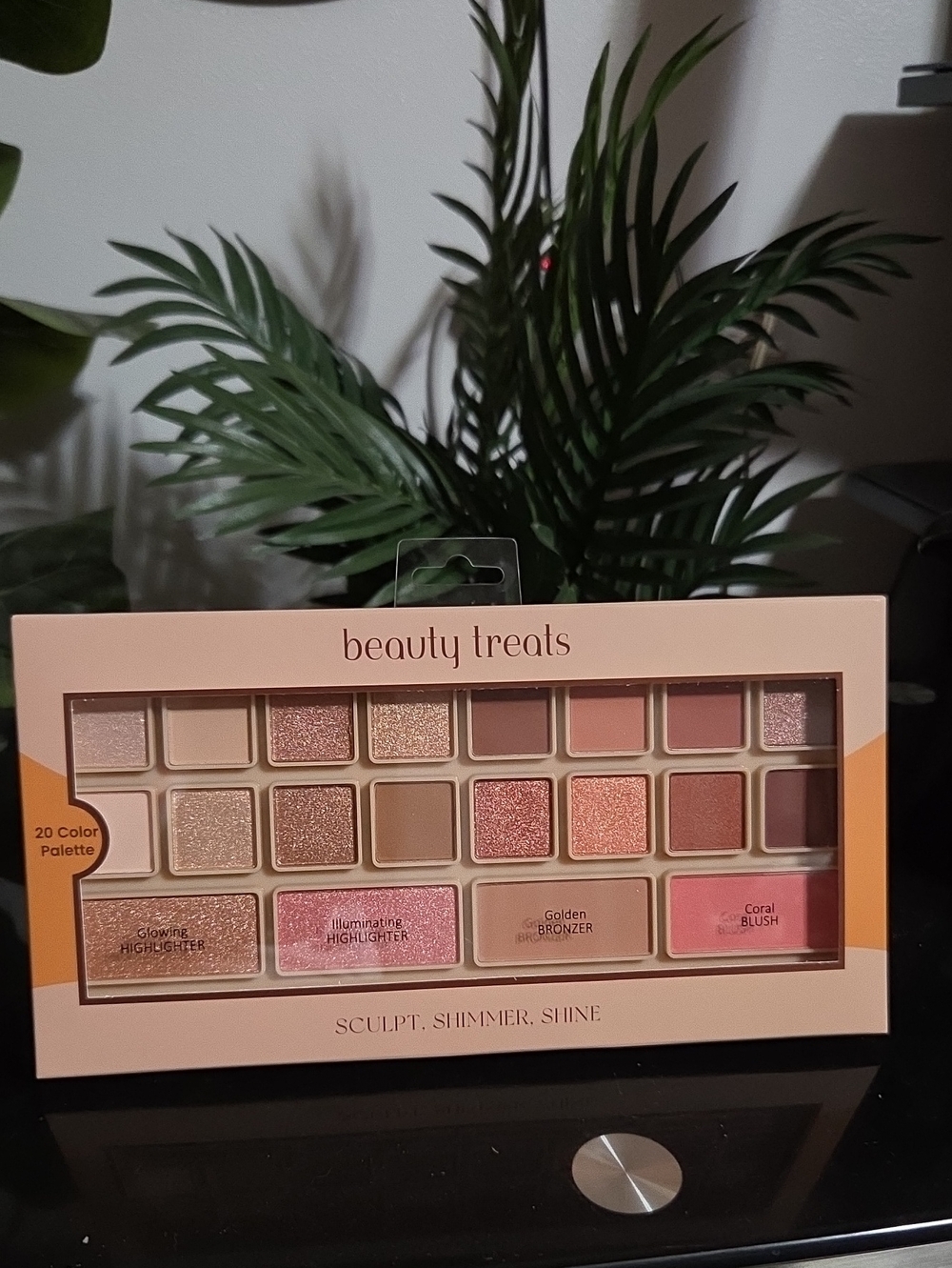 20-Color Women's Makeup Eyeshadow & Face Palette - Pink/Neutral